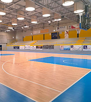 Indoor courts at the Bella Italia Sports Village